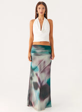 Rimi Maxi Skirt - Salpicaduras marinas