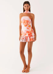 Minivestido Manon Scarf - Blushing Blossom