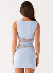 Minivestido Echo - Azul