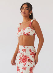Top Bralet Villa Valencia - Rosa Floria
