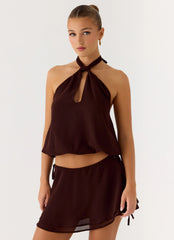 Top Everywhere I Go - Chocolate