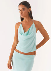 Top halter Otra Vida - Azul pálido