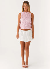 Alysa Top Fruncido - Rosa