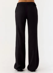 Pantalón tiro bajo Anaiis - Negro