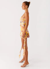 Minivestido Macey - Estampado floral Sunburst