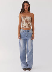 Top de tirantes de malla Love On Top - Hazel Bloom
