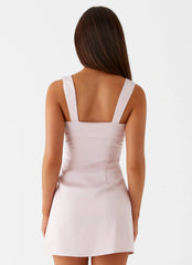 Minivestido de satén Odette - Rosa