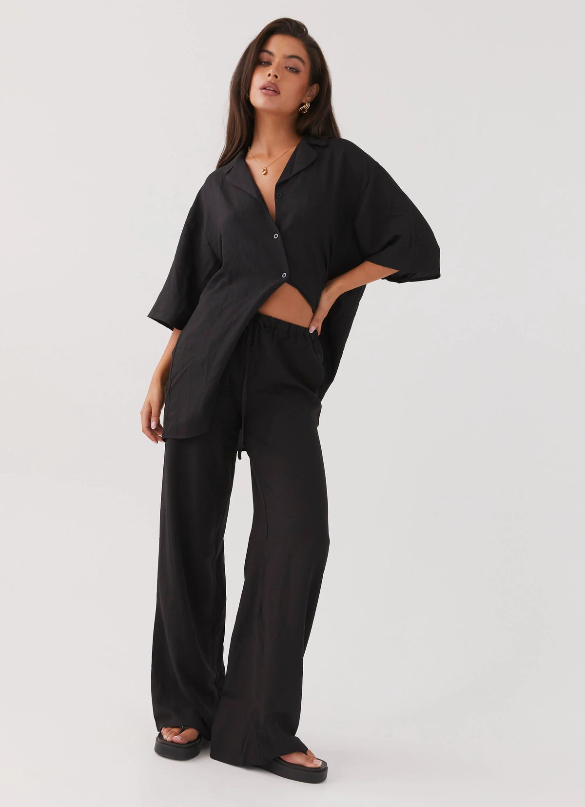 Pantalones Good Days - Negro
