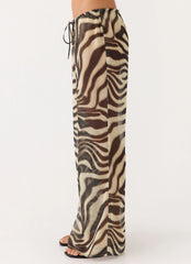 Calça Jadia Boca de Sino - Zebra