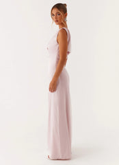 Vestido maxi de satén Heart Of Glass - Rosa