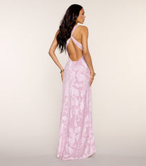 Jacqueline Open Back A-Line Formal Dress