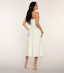 Forever Bloom Embroidered Midi Dress