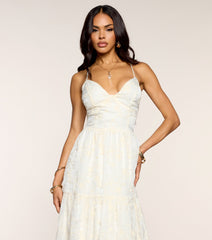 Forever Bloom Embroidered Midi Dress