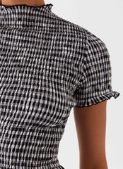 Camiseta Sweetest Pie - Cuadros Vichy Negros