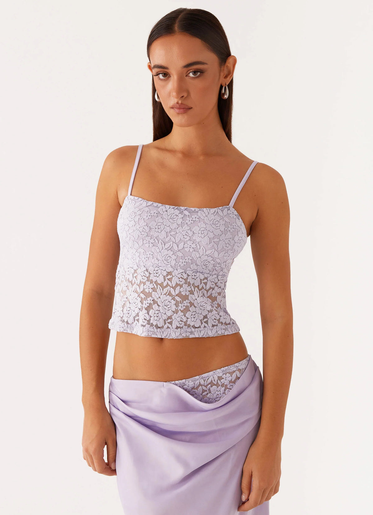 Top de encaje Nancy - Lila