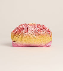Pretty Glow Moment Ombre Satin Clutch