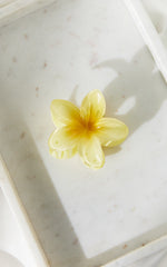 Presilha de cabelo Olga – Presilha de flor em amarelo