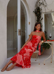 Vestido Maxi Under The Pagoda - Estampado Sicily Sunsets