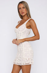 Minivestido Lights Out Blanco Crudo