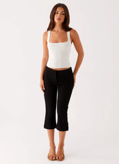 Pantalones capri Rue - Negro