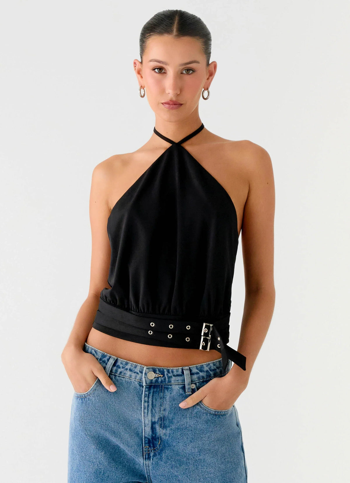 Top halter Mason - Negro