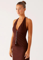 Esther Top - Chocolate