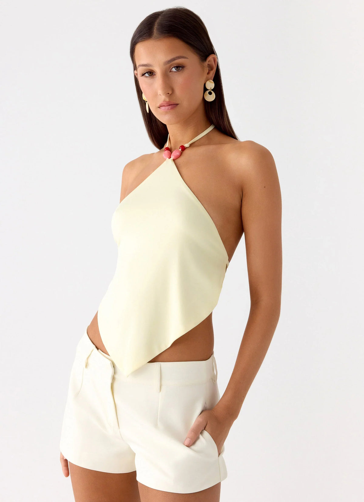 Top Viona Halter - Amarelo
