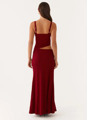 Vestido largo Jocelyn - Granate