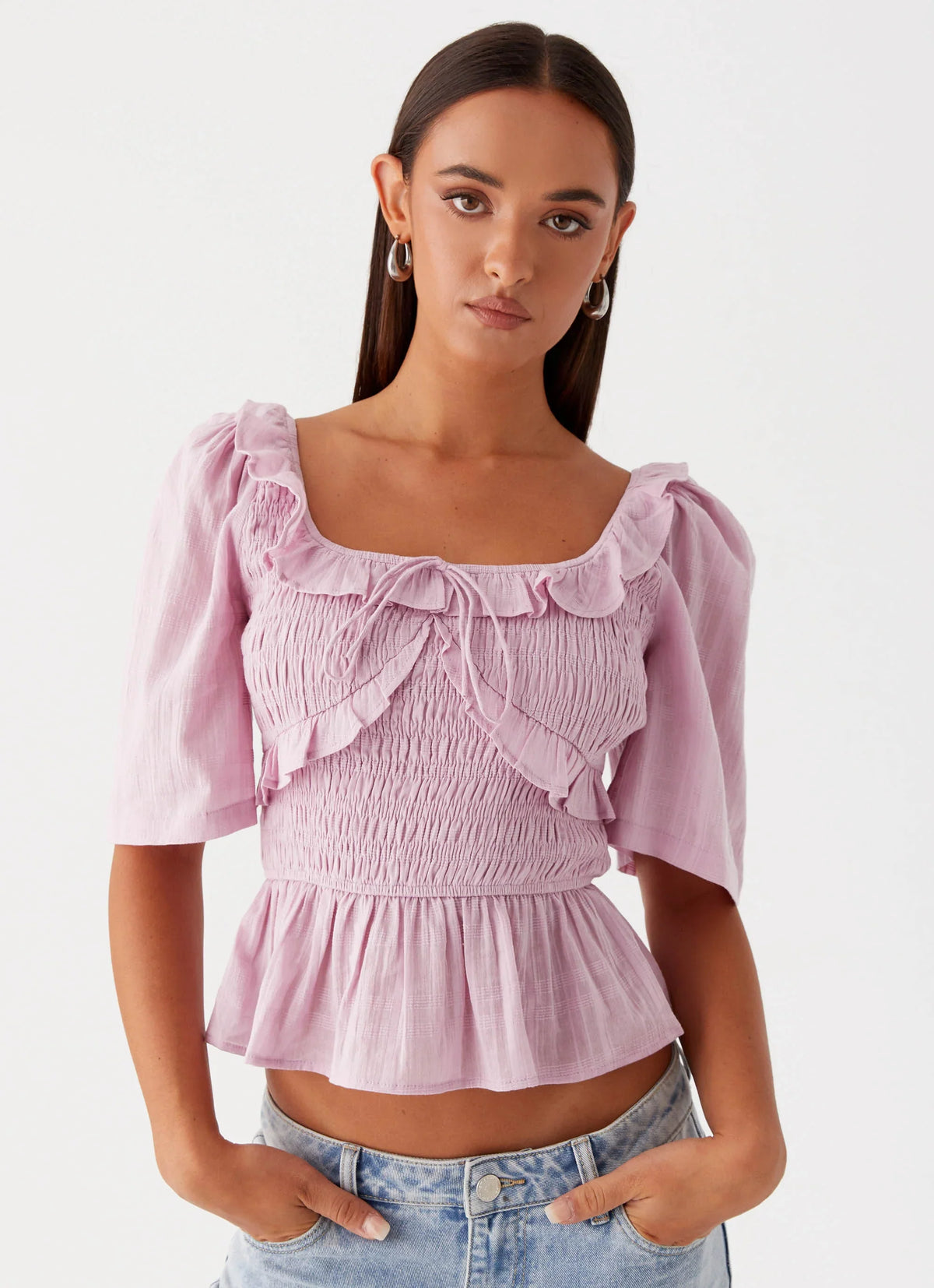 Blusa Franzida Hidden Gem - Roxa