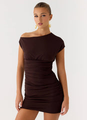 Mini Vestido Liana - Chocolate
