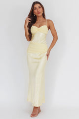 Vestido Arizona Sunset com Laço Cruzado nas Costas Amarelo