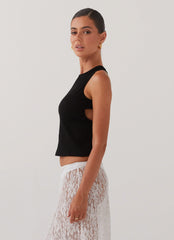 Top sin mangas Alice Cut Out - Negro