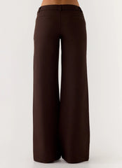 Pantalones de tiro bajo Hot as Ice - Chocolate