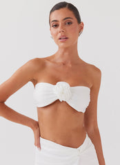 Top tomara que caia Rose Crescent Light - Marfim