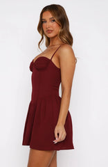 Você É Um Problema - Minivestido Vinho