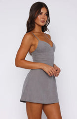 Minivestido Excuse Me, Darling gris