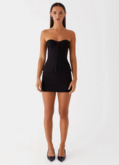 Top Corsé Jeanie - Negro