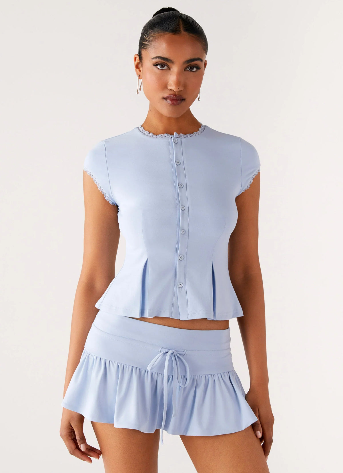 Camisa Landon con botones - Azul