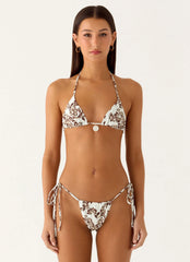 Top de bikini halter Natti Shell - Vainilla Meadow