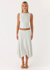 Falda Midi Katta - Rayas Vintage