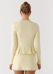 Blusa Landon Manga Longa - Amarelo Manteiga