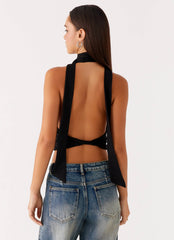 Top Chrysta Halterneck - Preto