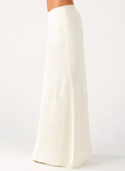 Falda maxi Chandra - Marfil