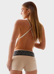 Top sin espalda Zira - Beige claro