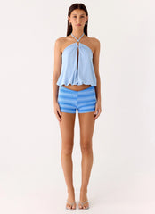 Jisoo Halter Top - Blue