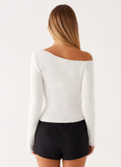 Blusa de Malha Waverly - Branca