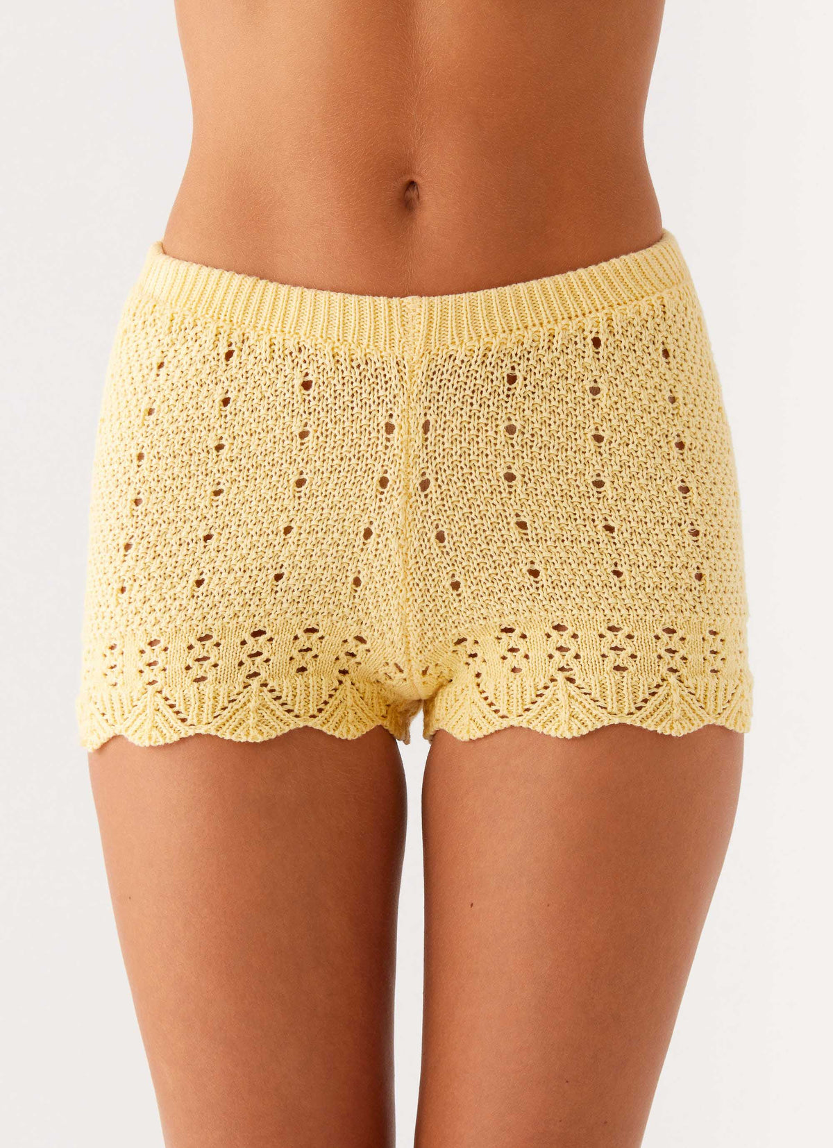 Minishorts de tiro bajo Oakley - Amarillo