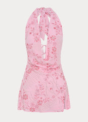 Minivestido Cinzia con Cuentas - Rosa