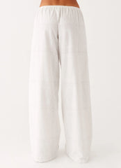 Bille Low Rise Pants - White