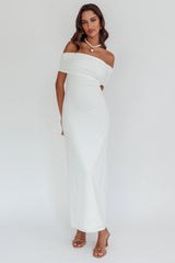 Vestido Cruising Sunset Off Shoulder Off White